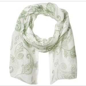 NWT - Threads Linen Scarf, Wrap, 72" x 28" Big Paisley